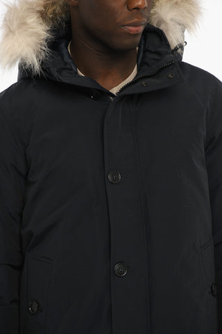 Piumino SOUTH BAY in Cotone e Nylon con Abbottonatura Nascosta e Cappuccio Removibile