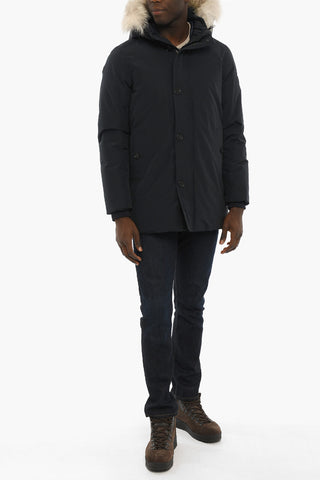 Piumino SOUTH BAY in Cotone e Nylon con Abbottonatura Nascosta e Cappuccio Removibile