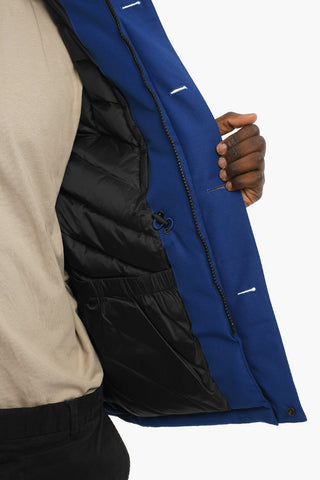 Solid Color Utility Down Jacket with Hood