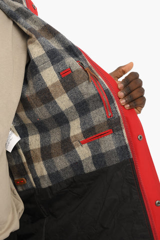 Utility Jacket with Logoed Buttons and Hood