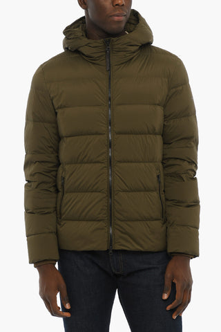 Solid Color SIERRA Down Jacket with Contrasting Details