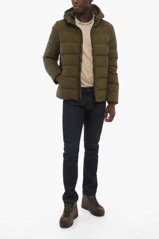 Solid Color SIERRA Down Jacket with Contrasting Details