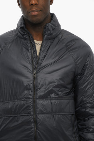 Nylon Rip Stop Checked PACK-IT Padded Jacket with Hood