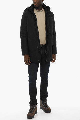Giubbotto in Twill di Lana Vergine e Cashmere con Abbottonatura Nascosta
