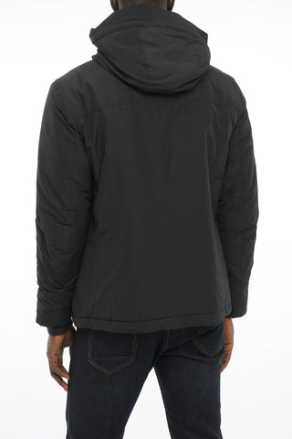 Padded EBONY Jacket with Logoed Buttons