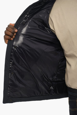Solid Color SIERRA Utility Down Jacket with Hidden Closure