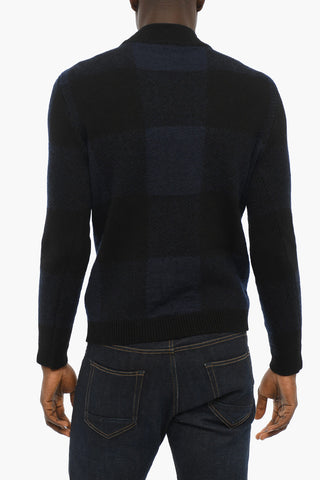 Maglia Mock Neck a Quadri Buffalo