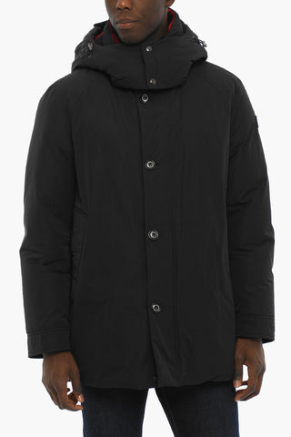 Solid Color BOUNDRY Down Jacket with Removable Hood