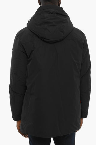 Solid Color BOUNDRY Down Jacket with Removable Hood