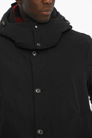 Solid Color BOUNDRY Down Jacket with Removable Hood