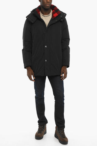 Solid Color BOUNDRY Down Jacket with Removable Hood