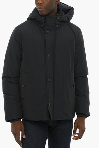 Solid Color SOUTH BAY Down Jacket with Removable Hood
