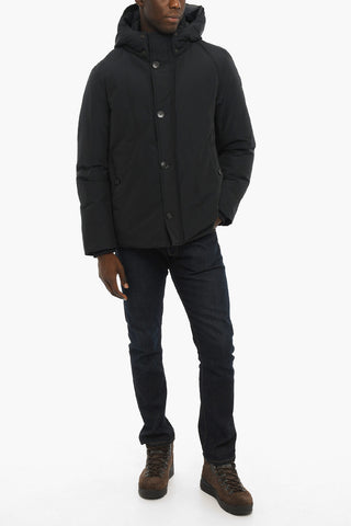 Solid Color SOUTH BAY Down Jacket with Removable Hood