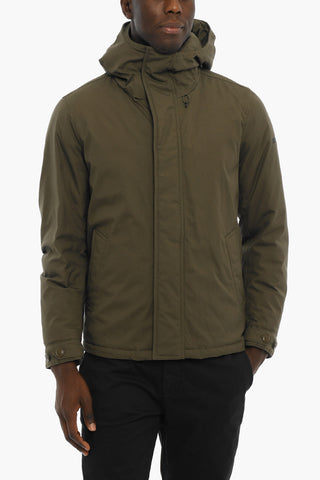 Solid Color TETON RUDDER Down Jacket with Hood and Hidden Closure