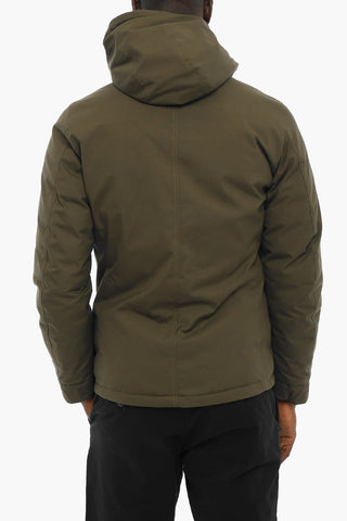 Solid Color TETON RUDDER Down Jacket with Hood and Hidden Closure