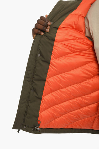 Solid Color TETON RUDDER Down Jacket with Hood and Hidden Closure