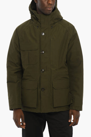 THE TETON Solid Color Utility Down Jacket with Hood