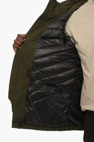 THE TETON Solid Color Utility Down Jacket with Hood