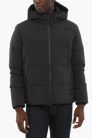 Cotton Blend COMFORT Down Jacket with Removable Hood