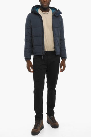 PENN-RICH Solid Color Padded Jacket with Hood