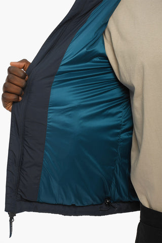 PENN-RICH Solid Color Padded Jacket with Hood