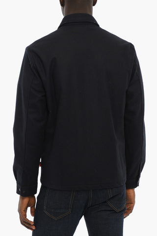 Wool and Inner Nylon ALASKAN Overshirt with Snap Buttons