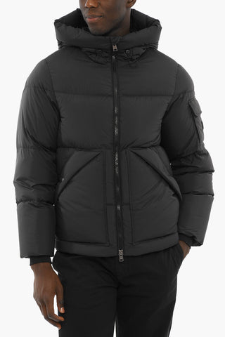 Solid Color SIERRA SUPREME Down Jacket with Breast Pocket on the Sleeve