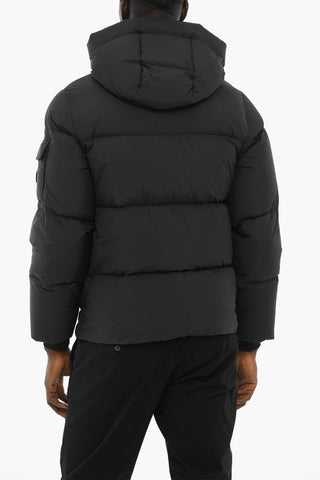 Solid Color SIERRA SUPREME Down Jacket with Breast Pocket on the Sleeve