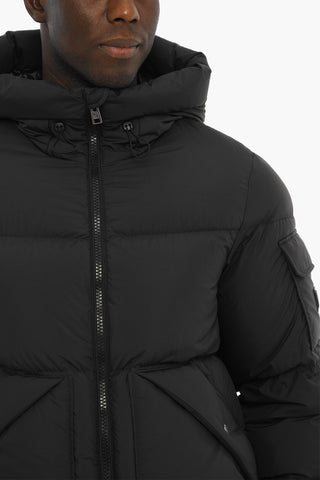 Solid Color SIERRA SUPREME Down Jacket with Breast Pocket on the Sleeve