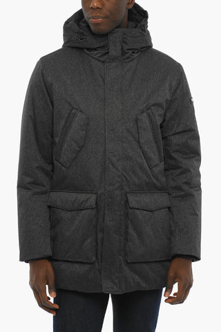 PENN-RICH Padded Jacket with Hood and Hidden Closure