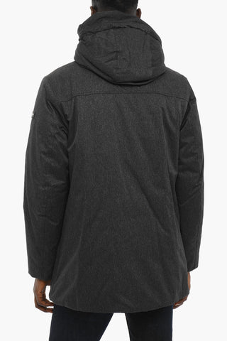 PENN-RICH Padded Jacket with Hood and Hidden Closure