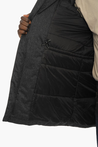 PENN-RICH Padded Jacket with Hood and Hidden Closure