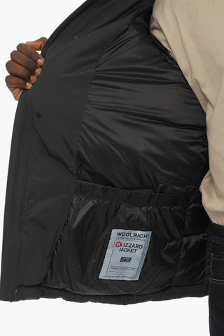 Solid Color BLIZZARD Down Jacket with Detachable Real Fur Trim