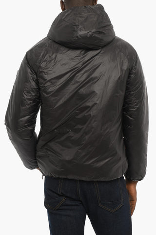 Giubbotto Imbottito PACK-IT  in Nylon a Quadri Rip Stop  con Cappuccio 