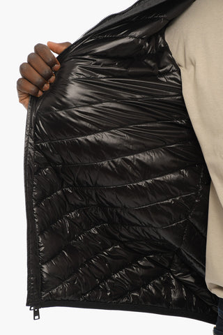 Nylon PACK-IT Padded Jacket with Hood