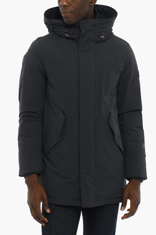 Solid Color MOUNTAIN Down Jacket with Hidden Closure