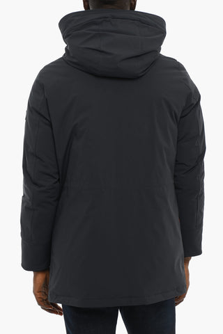 Solid Color MOUNTAIN Down Jacket with Hidden Closure
