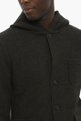 Camouflage Blazer with Hood