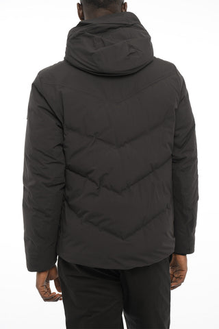 Rip Stop Checked Nylon SKI Down Jacket