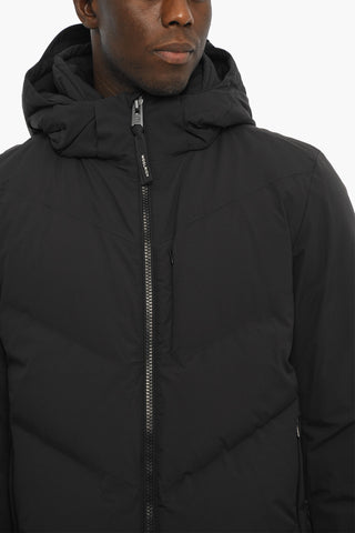 Rip Stop Checked Nylon SKI Down Jacket