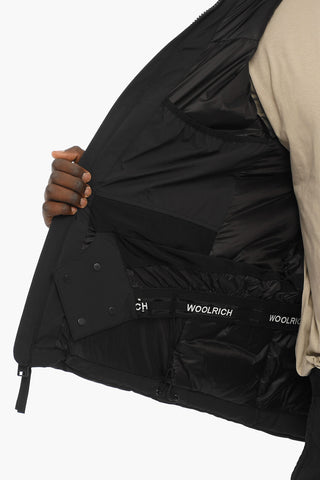 Rip Stop Checked Nylon SKI Down Jacket