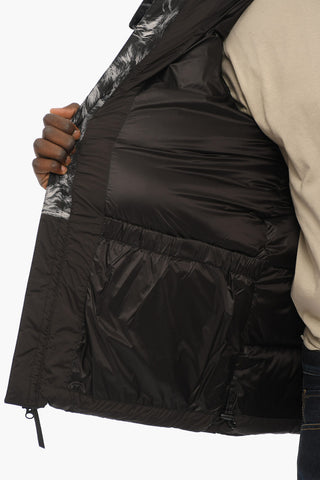 Printed SIERRA Down Jacket with Breast Pocket on the Sleeve