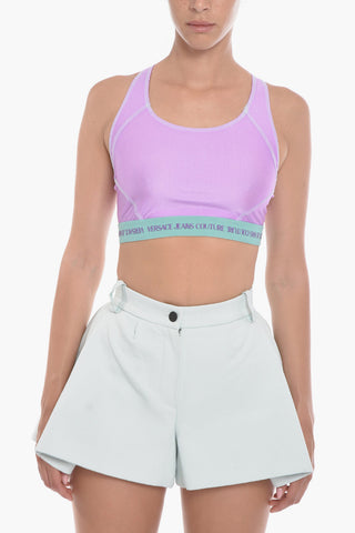 JEANS COUTURE Visible Stitching Sports Top