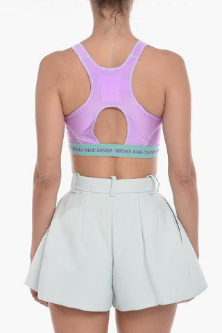 JEANS COUTURE Visible Stitching Sports Top