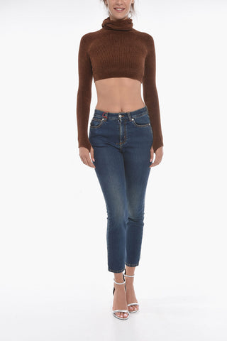 Skinny-fit Denims with Vintage Effect 15cm
