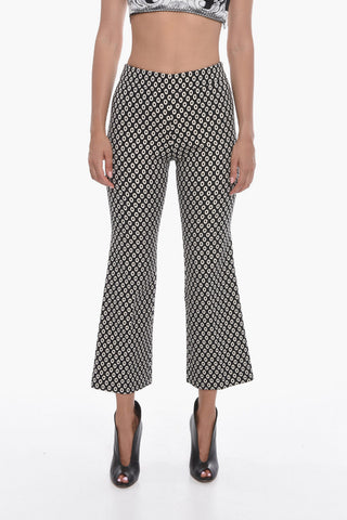 Lurex Motif SUSAN Cropped Fit Pants
