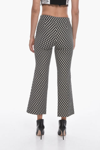 Lurex Motif SUSAN Cropped Fit Pants