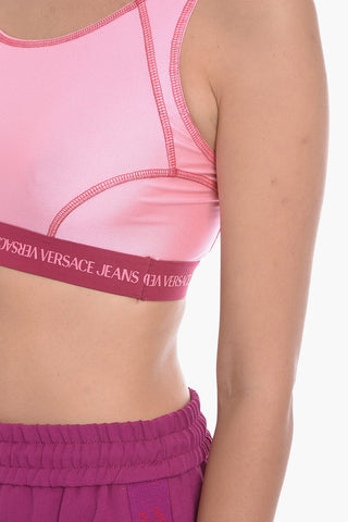 JEANS COUTURE Visible Stitching Sports Top