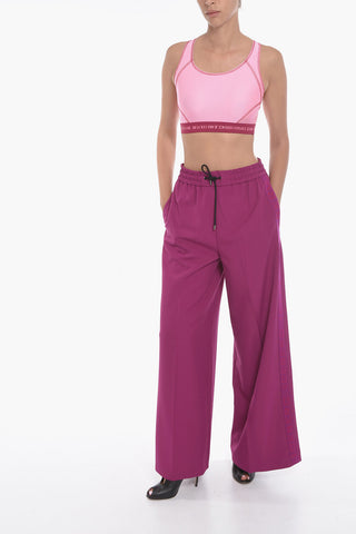 JEANS COUTURE Visible Stitching Sports Top