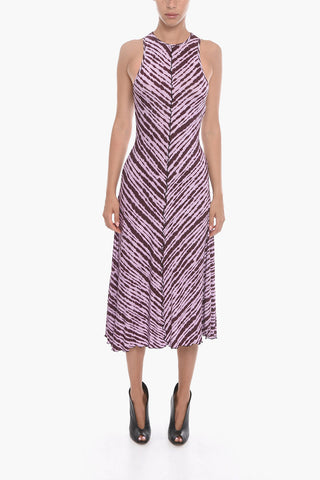 Abito Smanicato con Fantasia Tie Dye